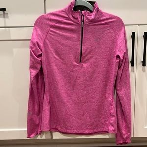 Nike size medium dri-fit quarter zip long sleeve athletic top